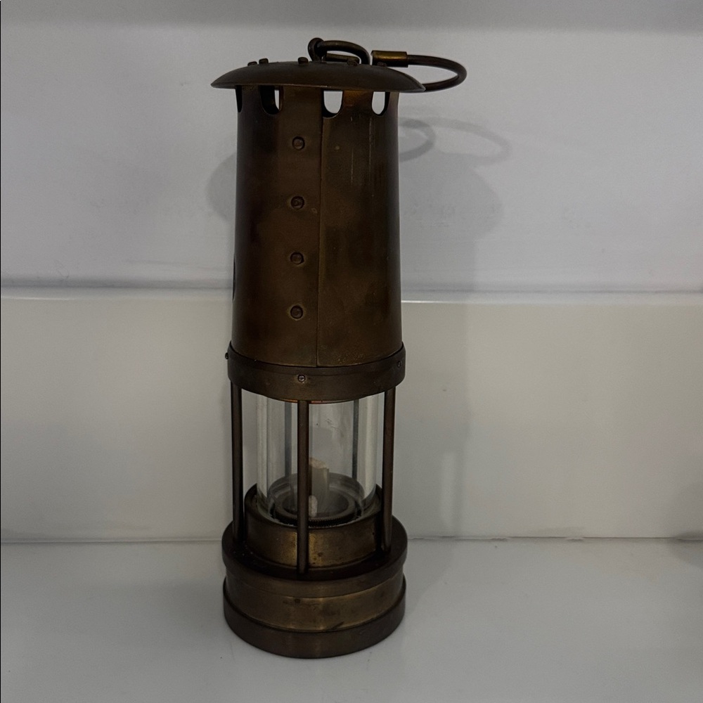 VINTAGE Brass Miners Lamp E Thomas & Williams Cambrian Safety Lamp Made in Wales - Picture 4 of 5